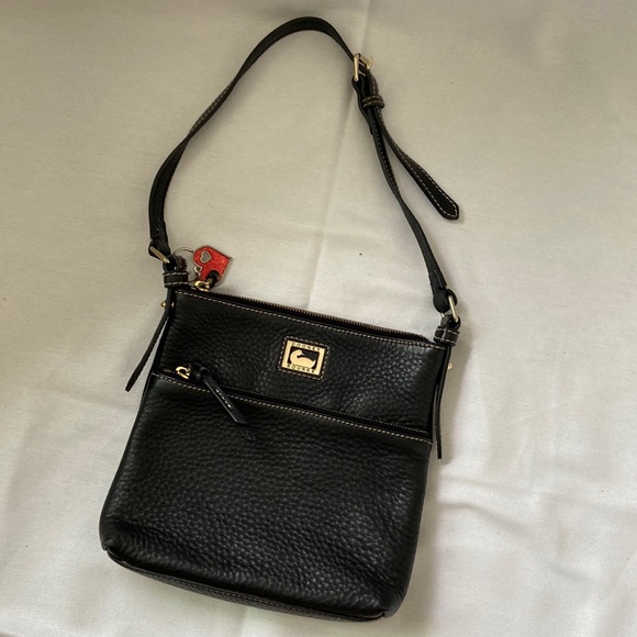 Dooney & Bourke Black Pebbled Leather Handbag - Picture 1 of 9